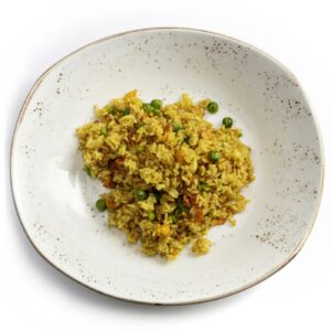 piatto con riso al curry