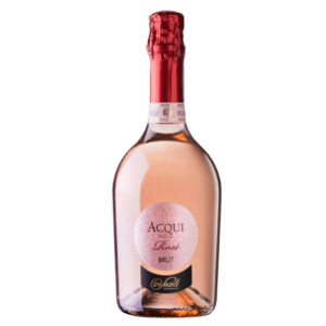 bottiglia di spumante rosé brachetto